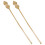 Golden Alloy Leaf Curtain Tiebacks 2-Pack 6
