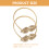 Golden Alloy Leaf Curtain Tiebacks 2-Pack 7