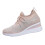 Willtoo Women's Glitter Rhinestone Wedge Sneakers Pink 2