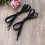 Flat Glitter Shoelaces Black 1.1M 6