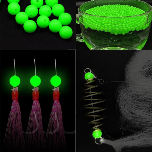 Fishing Beads Plastic Round Glow-in-the-Dark Rig Beads 1
