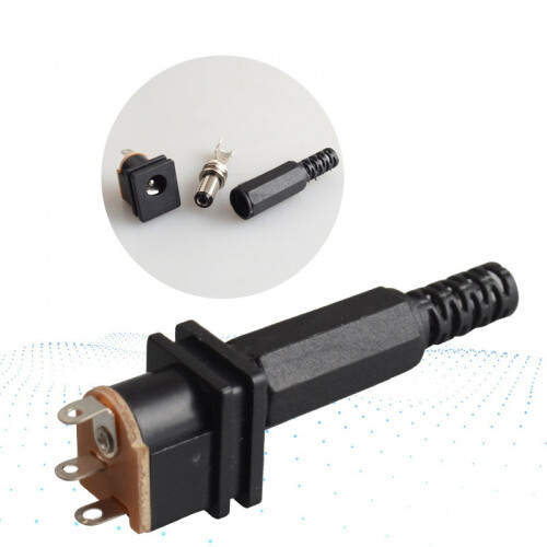 DC Power Socket 5.5x2.1mm Male Female Panel Mount 10PCS 1