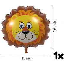 (As show, One size) Ensemble de ballons Lion - Ballons Le Roi Lion, Ballons Joyeux Anniversaire, Décorations de fête Le