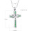 Birthstone Infinity Cross Urn Necklace for Ashes 2