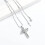Birthstone Infinity Cross Urn Necklace for Ashes 5