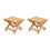 Wooden Folding Patio Side Table for Outdoor Chairs 2