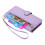 Purple Leather Wallet Case for iPhone 14 Pro 6.1 inch with 5