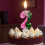 Witch Birthday Candle with Green Number and Glitter Cake 3