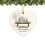 Heart-Shaped Sea Glass Ornament Handmade 1pc 5