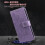Purple PU Leather Flip Wallet Case for iPhone Air 6.5 inch 7