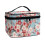 Polyester Travel Cosmetic Bag with Top Handle and Brush 2