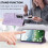 Leather Flip Wallet Case for Samsung Galaxy S21+ 5G Purple 4
