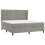 VidaXL vidaXL Boxspringbett mit Matratze Hellgrau 160x200 cm Samt 3