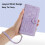 Leather Flip Wallet Case for Samsung Galaxy S21+ 5G Purple 7