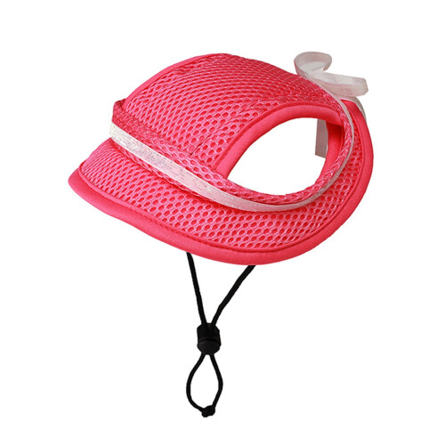 Pet Sun Hat Polyester Mesh Wide Brim Soft Outdoor Cap 1