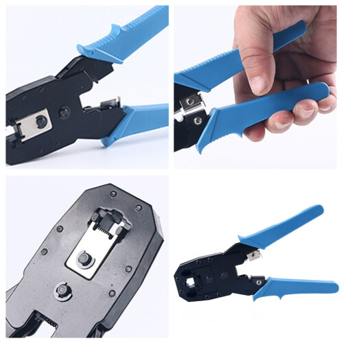 Ethernet Crimping Tool for Cat5e Wire 3-in-1 Steel 1