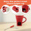 Ceramic Fondue Mug with Forks and Candle Warmer 1pc 3