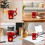Ceramic Fondue Mug with Forks and Candle Warmer 1pc 6