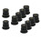 Rubber Motorcycle Windshield Nuts M6 10-Pack 4