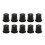 Rubber Motorcycle Windshield Nuts M6 10-Pack 5