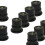 Rubber Motorcycle Windshield Nuts M6 10-Pack 6