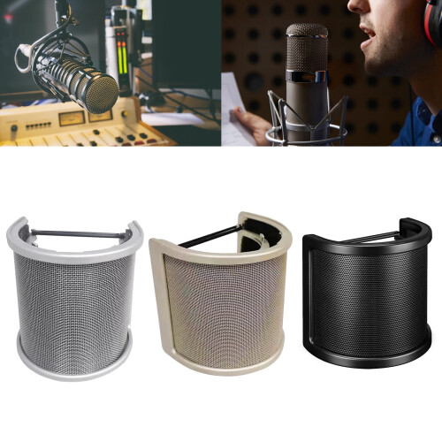 Microphone Windscreen Cover Double-Layer Metal Mesh 1