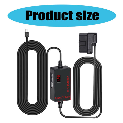 Dashing Camera Hardwire Kit OBD to USB Power Cable for 2