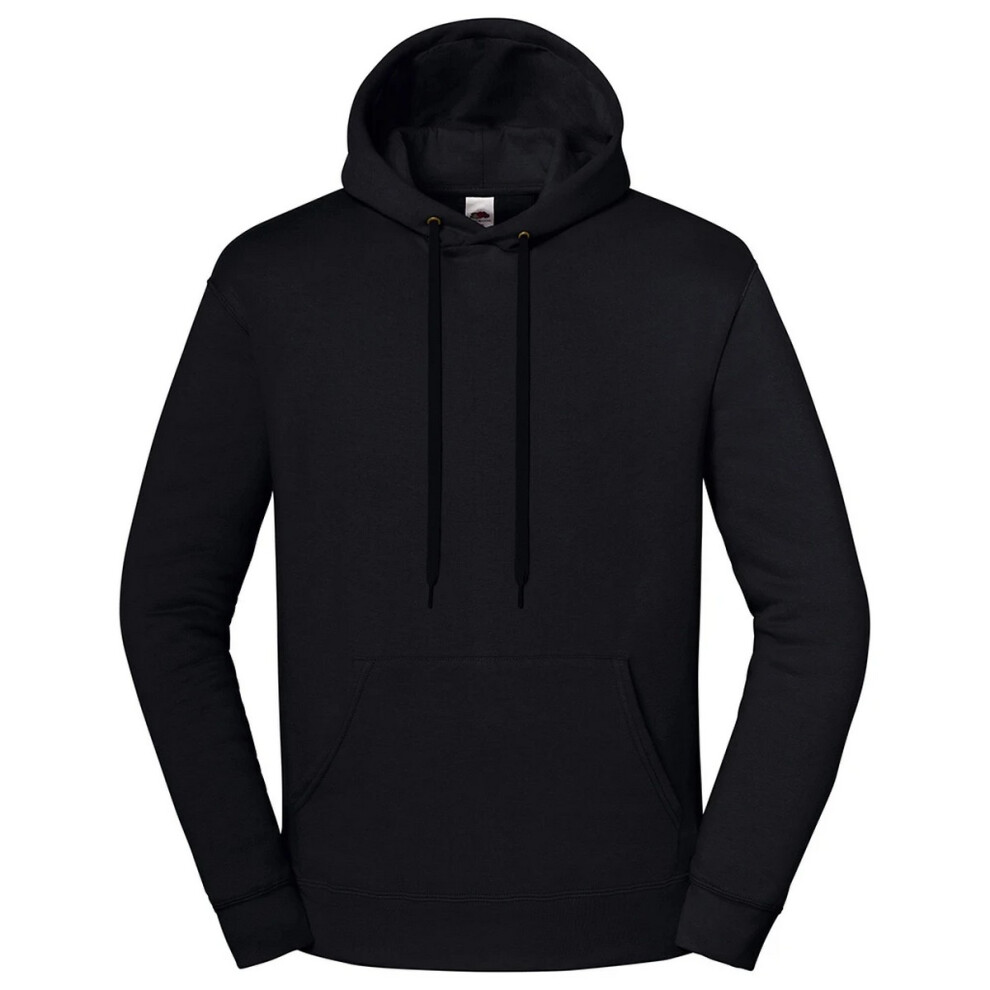 Fruit Of The Loom (3Xl, Black) Unisex Adult Iconic Premium Hooded Sweatshirt