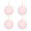 Christmas Ornament Balls Pink Shatterproof Foam 4 Pcs 2