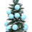Christmas Ball Ornaments Blue 8cm 6PCS 5