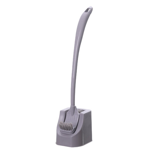 Toilet Brush Long Handle Rustproof Cleaner Set Grey 18.5 1