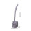 Toilet Brush Long Handle Rustproof Cleaner Set Grey 18.5 3