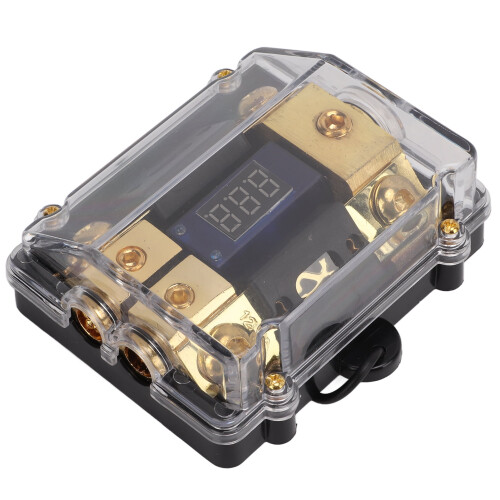 EBTOOLS Power Ground Distributor Copper Block 1 In 2 Out 1