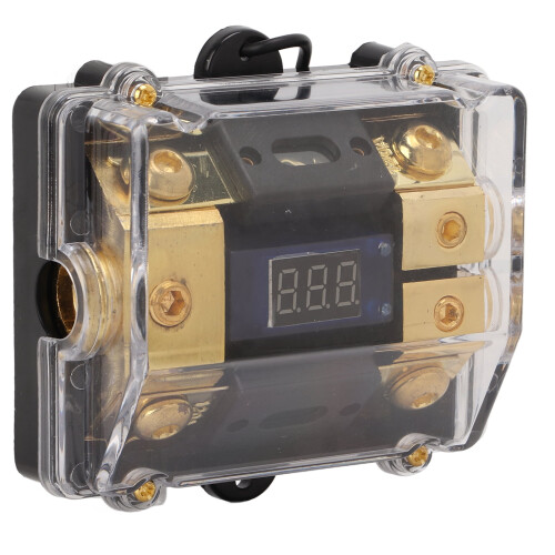 EBTOOLS Power Ground Distributor Copper Block 1 In 2 Out 2