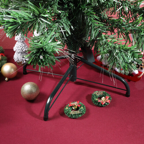 Christmas Tree Stand Base Metal Green 1 Piece 2