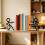 Black Pulling Figure Metal Bookends, Decorative Art Book Stoppers, Non-Slip Stable Book Holder 2