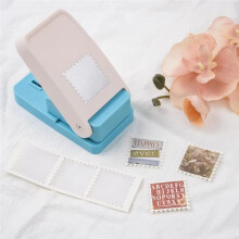 Rectangle Postage Stamp Punch Ware Rectangle Lever Punch Handmade Paper Punch for Crafting Scrapbooking Cards B