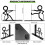 Black Pulling Figure Metal Bookends, Decorative Art Book Stoppers, Non-Slip Stable Book Holder 7