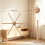 DIY Crib Mobile Frame Kit, Natural Wooden Hanging Frame for Nursery Ceiling Hanging Decor 6