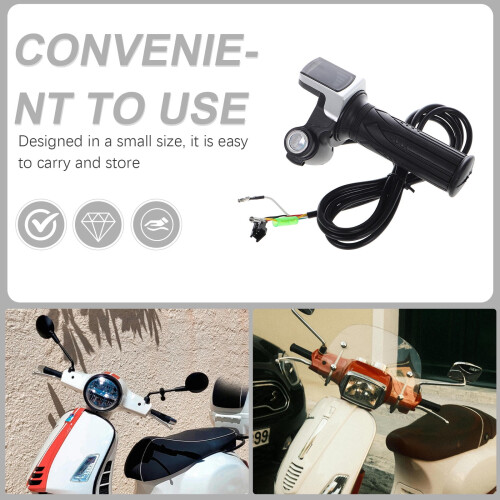 Twist Throttle Speed Controller LCD Display Lock Long Line 2