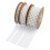 Pearl Beads Ribbon Trim for DIY Crafts White 3 Rolls 6