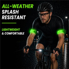 Rechargeable LED Armbands, High Visibility Running Gear for Night Safety and Family Fun