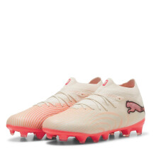 (5 UK, Almond/Red) Puma Childrens/Kids Future 9 Pro Firm Ground Football Boots