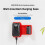 Battery Holder Wall Mount Batteries Storage Organizer Battery Mount Holder Red 7