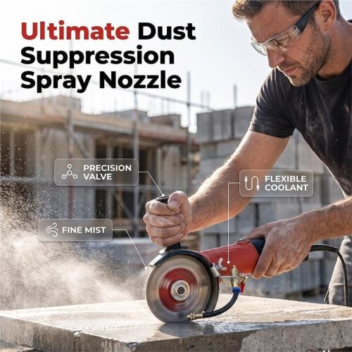 Dust Remover Water Sprayer for Cutting Machine,Angle Grinder Misting System Water Sprayer, for Cutting Tile, Concrete 2