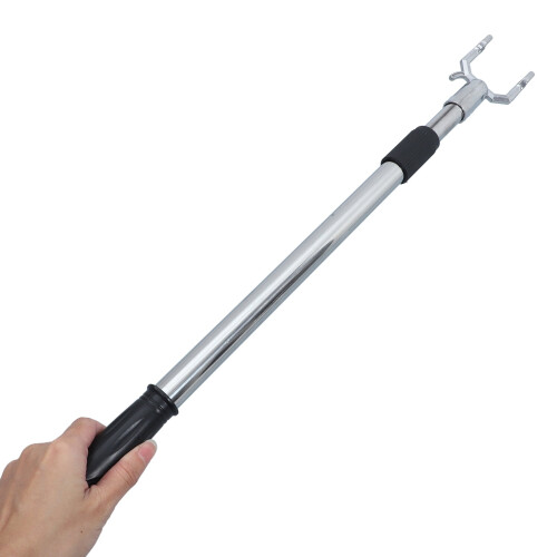Closet ceiling reach pole adjustable telescopic rod with 2