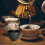 Cast Iron Tea Mug Retro Style 2 pcs 120ml 4