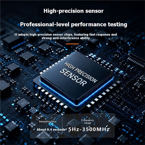 Electromagnetic Field Tester Accurate Electric Temperature Readings with Data Lock Function for Home Workplace Black 2