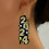 New Year earrings handmade shimmering delicate 1 pair 5