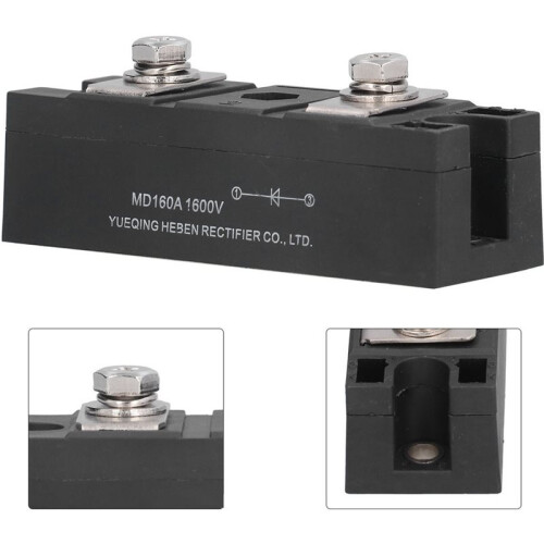 MD160A Rectifier Bridge Rectifier Module with over-Voltage Automatic Protection for Industrial Automatic Control 1600V 2